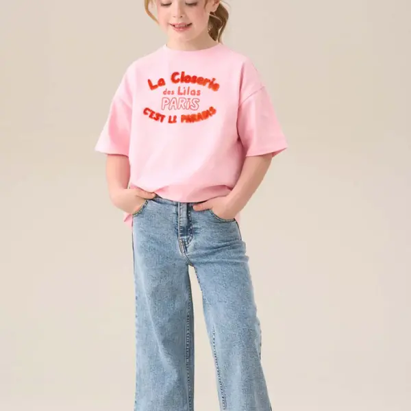 Wide Leg Heart Pocket Jean