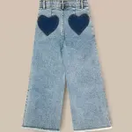 Wide Leg Heart Pocket Jean