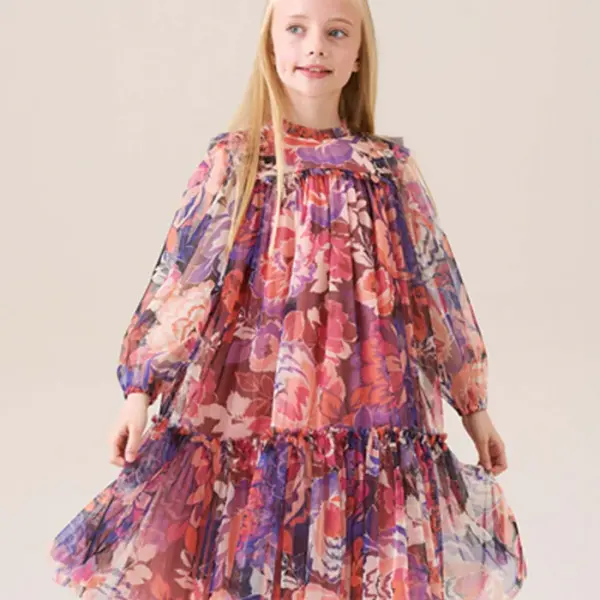 Eleanor Floral Mesh Dress