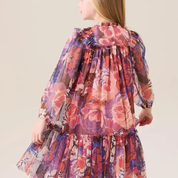 Eleanor Floral Mesh Dress