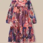 Eleanor Floral Mesh Dress