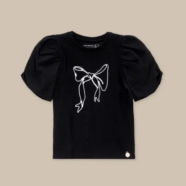 Aofie Black Bow Tee