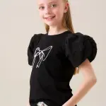Aofie Black Bow Tee