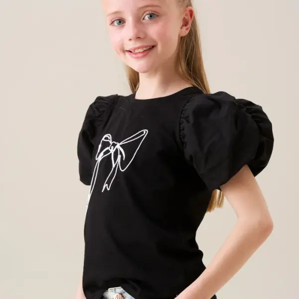 Aofie Black Bow Tee