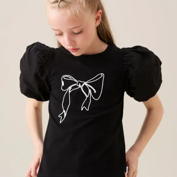 Aofie Black Bow Tee