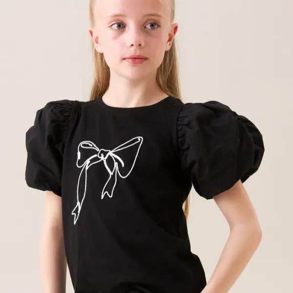 Aofie Black Bow Tee