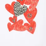 Quinn Heart Print Oversized Tee