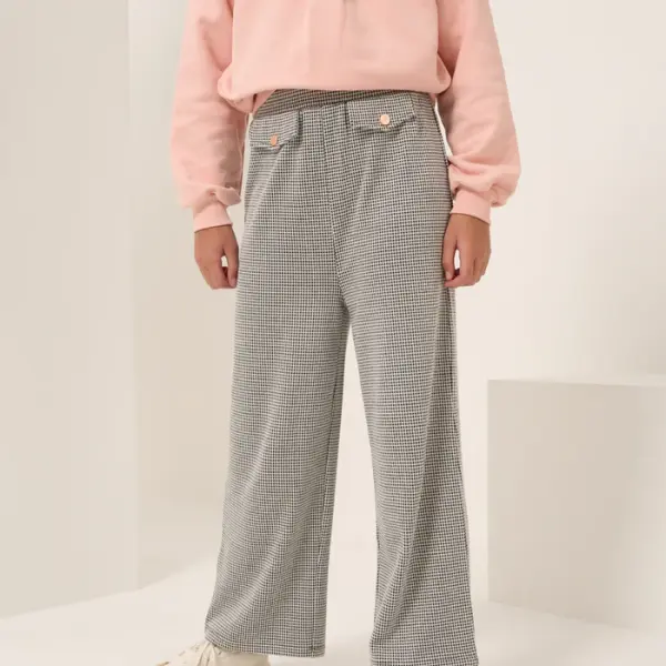 Bella Dogtooth Wide Leg Trouser