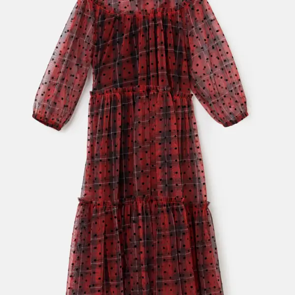 Cara Tartan Spot Dress