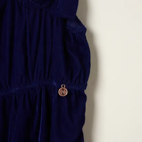 Thea Bow Shoulder Velvet Jumpsuit