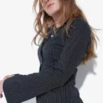 Black Striped Fitted Shirt