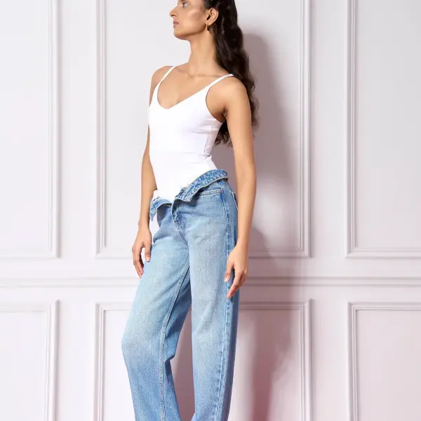 Stone Blue Straight Fit Jeans I
