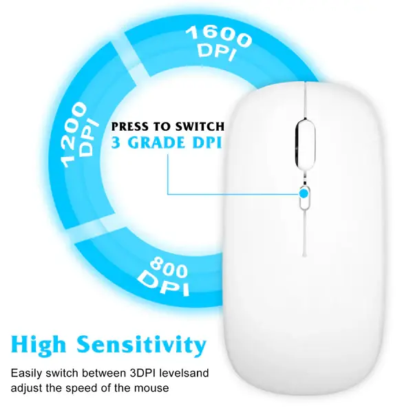 Dual Mode Wireless Mouse (Bluetooth + USB)