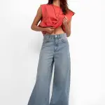 Mid Wash Baggy Jeans