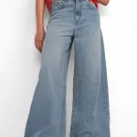 Mid Wash Baggy Jeans