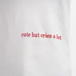 White Oversized T-Shirt With Embroidery