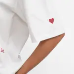 White Oversized T-Shirt With Embroidery