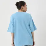 GRAPHIC PRINT OVERSIZED T-SHIRT ENOF - BLUE