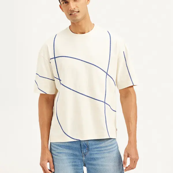 Men's Geometric Loose Fit T-shirt