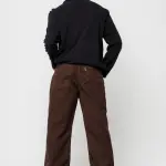 dark brown men's straight jeans