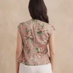 COWL NECK FLORAL PRINTED TOP GEDDLY - MULTI