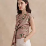 COWL NECK FLORAL PRINTED TOP GEDDLY - MULTI
