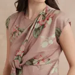 COWL NECK FLORAL PRINTED TOP GEDDLY - MULTI