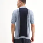 REGULAR FIT KNIT POLO GIFF - DUSKY BLUE