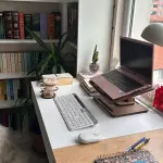360 Degree Adjustable Wooden Book Stand & Laptop Stand