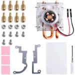 Low-Profile CPU Cooler with RGB Fan for RPi