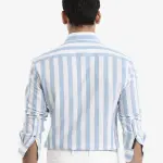CABANA STRIPE SHIRT LEEDS - BLUE