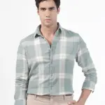 DUPPLIN CHECK SHIRTS MELFI - TEAL