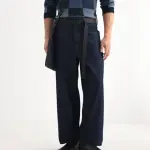 BAGGY FIT DARK WASH DENIM NIRETOR - DARK BLUE