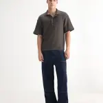 BAGGY FIT PLAIN JEANS ONYX - DARK BLUE