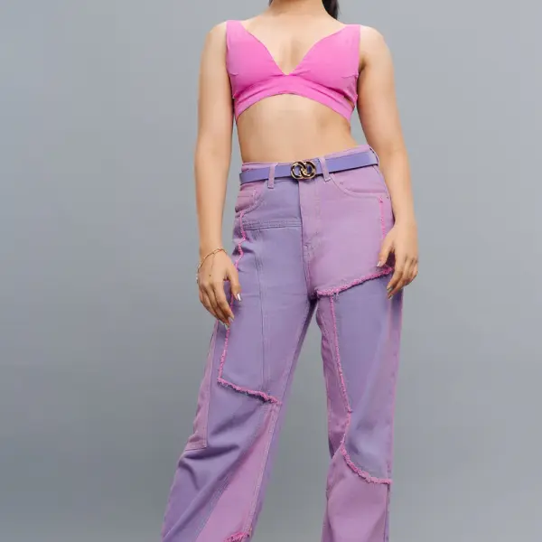 pink dreams straight jeans
