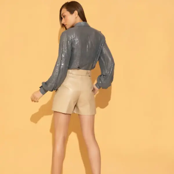 Pine Blue Sequins Shirt