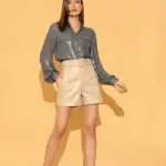 Pine Blue Sequins Shirt