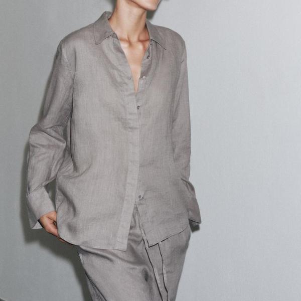 ZW COLLECTION 100% LINEN SHIRT