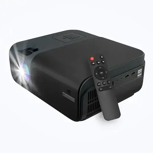 2. 4K Home Theater Projector with Built-in Speakers