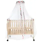 Rocking Wooden Baby Cot with Mosquito Net