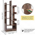 Open Wooden Bookshelf