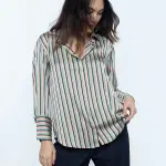Multi Stripes Satin Shirt