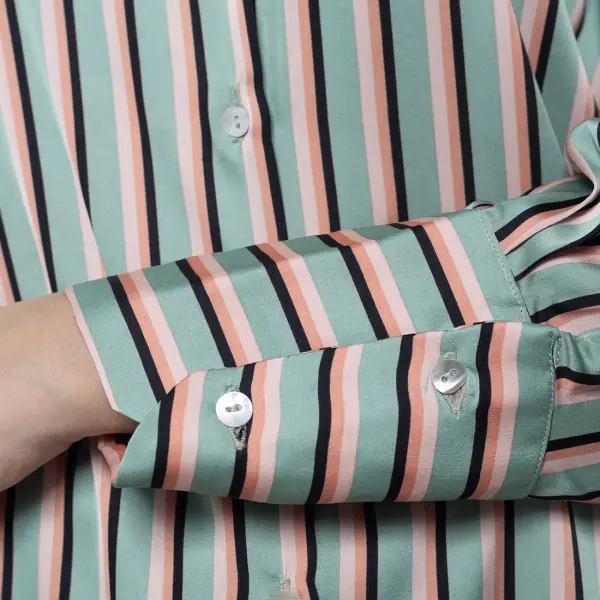 Multi Stripes Satin Shirt