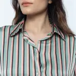 Multi Stripes Satin Shirt