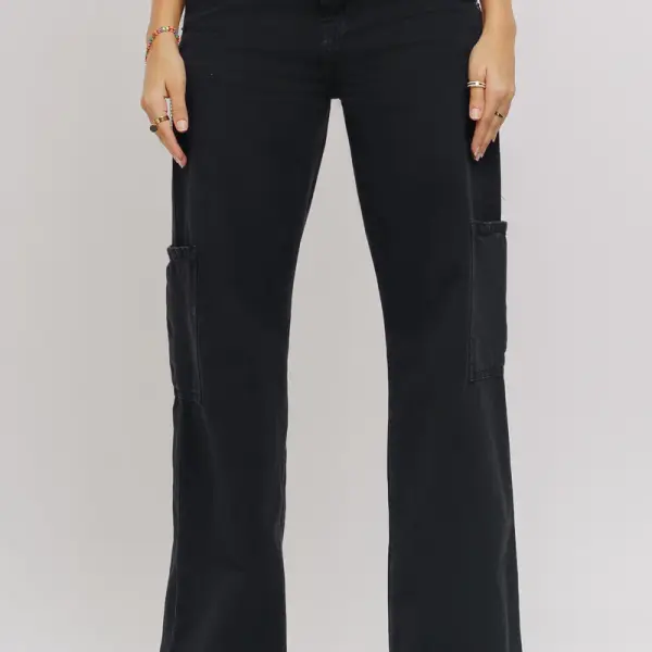 inky women's straight cargo jeans