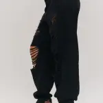 black ripped baggy jeans