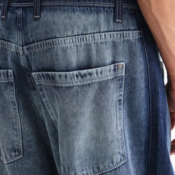 OVERSIZED DENIM WITH DRAW CORD STRITO - LIGHT BLUE