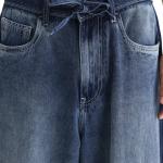 OVERSIZED DENIM WITH DRAW CORD STRITO - LIGHT BLUE