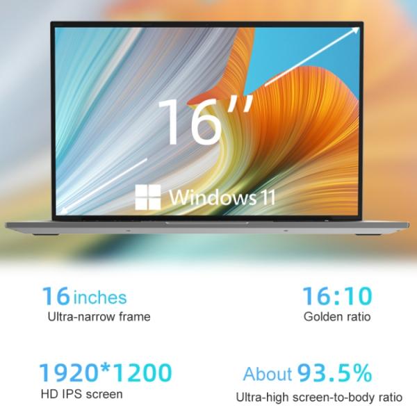 16 inch Laptop, 16GB+128GB+512GB